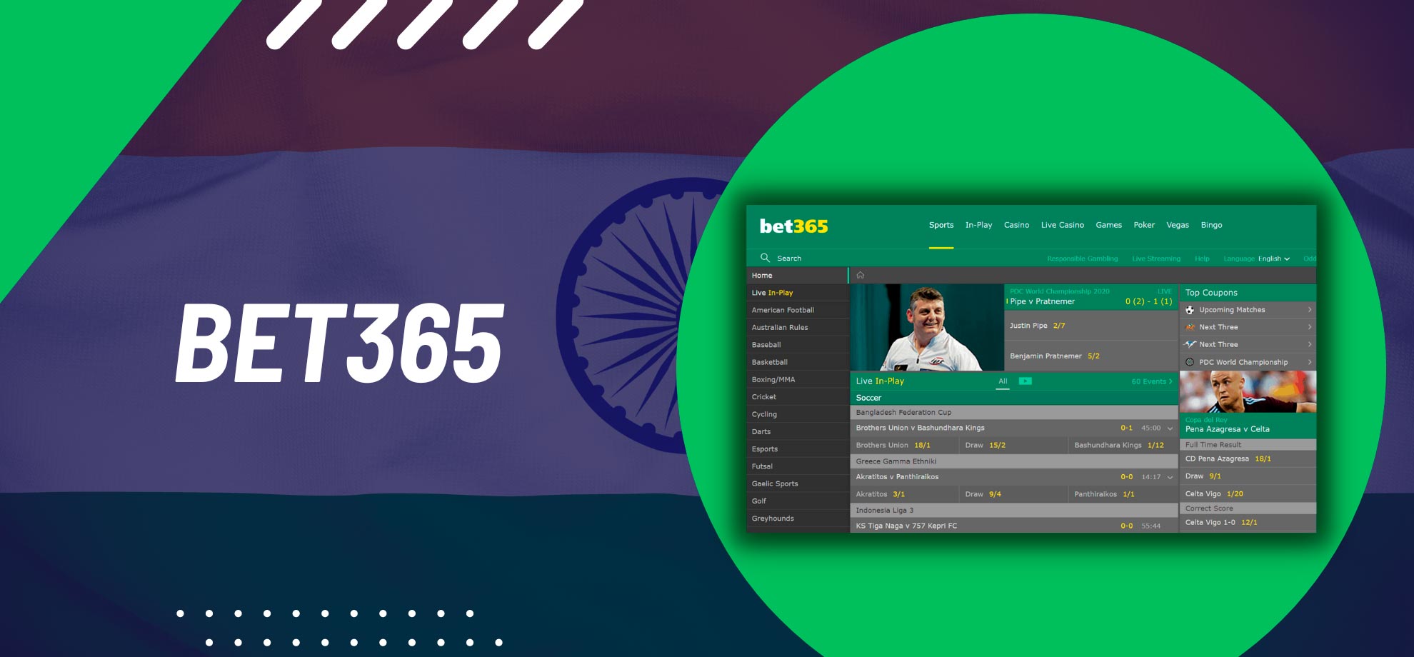 Bet365 India is one of the great platforms